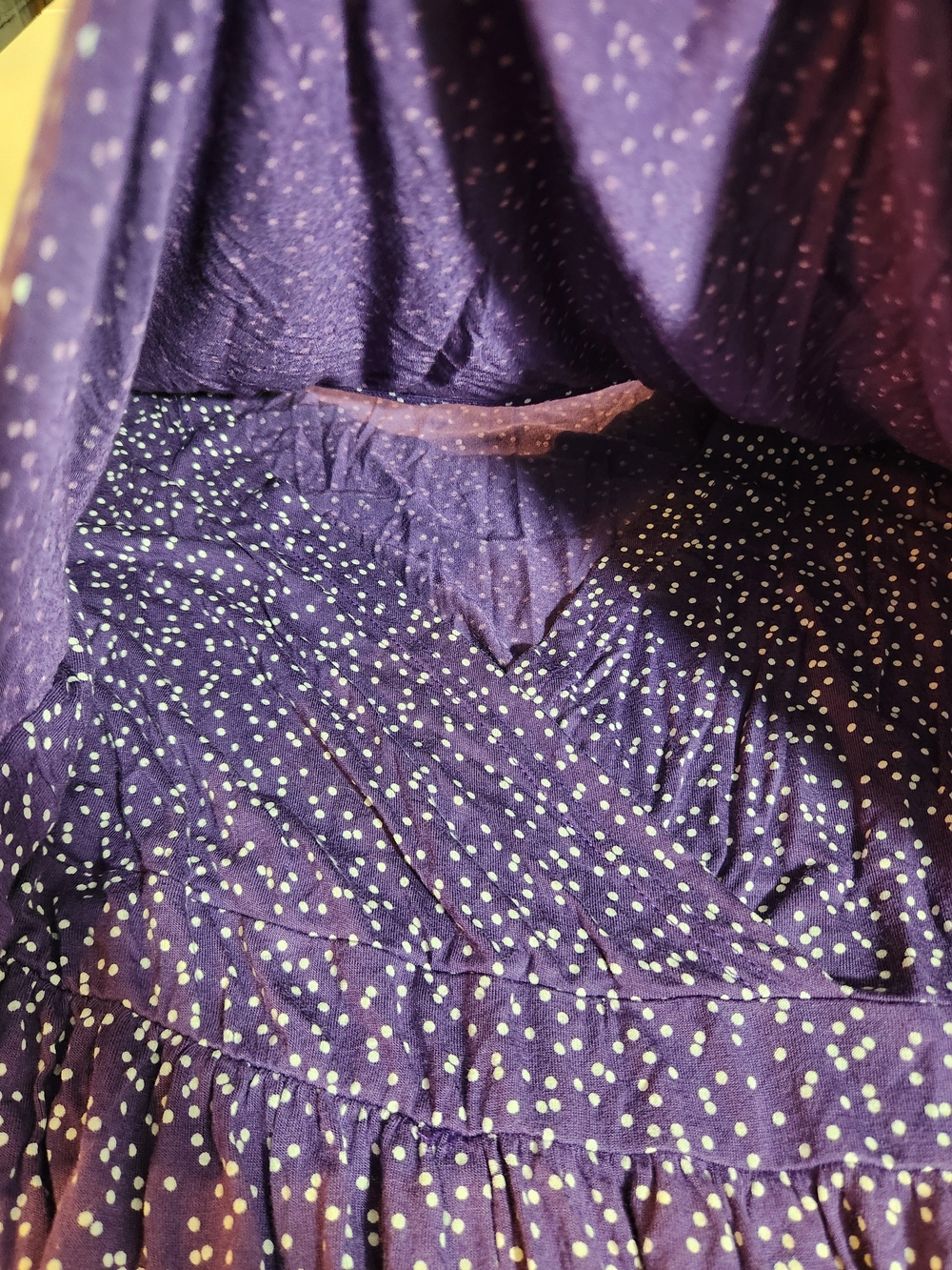 Latched Mama Purple Momper Romper Dress Knot Nursing Short Sleeve Breastfeeding - Picture 9 of 9